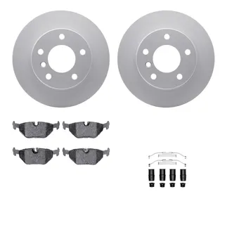 R1 Concepts WDUH1-31187 Carbon Series Brake Rotors W/ 5000 Oep Brake Pads & Hdw
